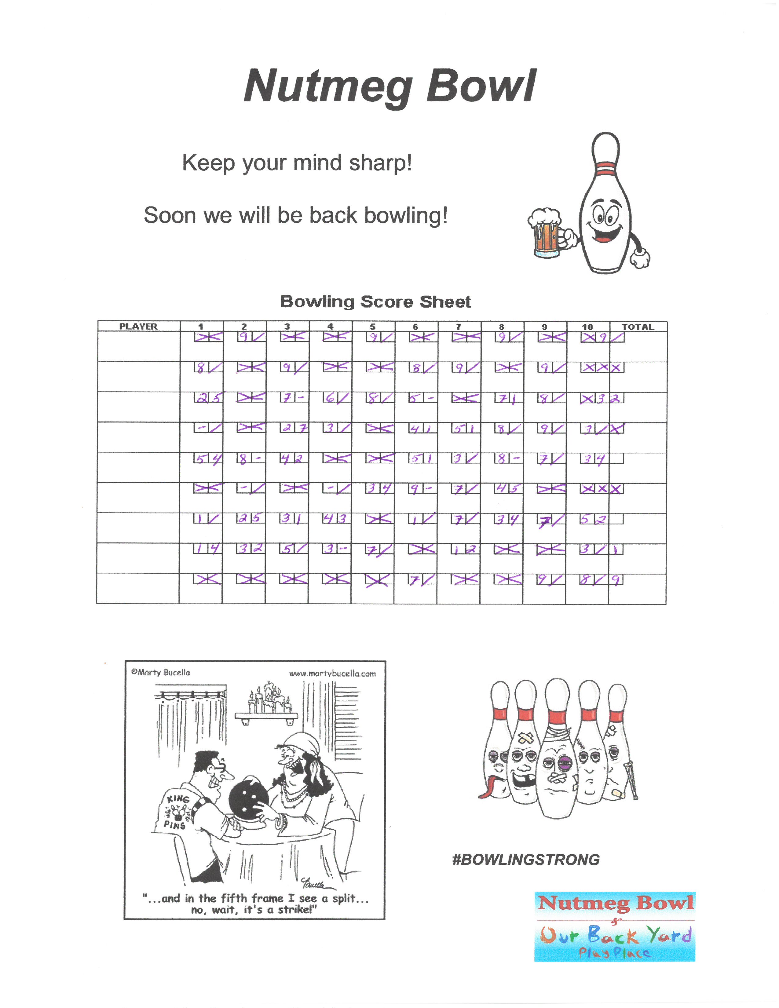 Nutmeg Bowling Center > PUZZLES > Numbers